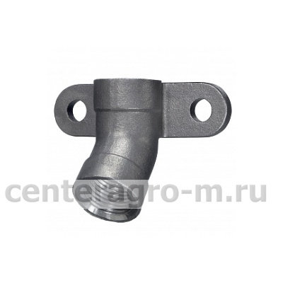 Крепление для ниппельной поилки 45° нерж. 1/2"- 1/2"