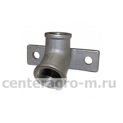 Крепление для ниппельной поилки 30° нерж. 1/2"- 3/4"