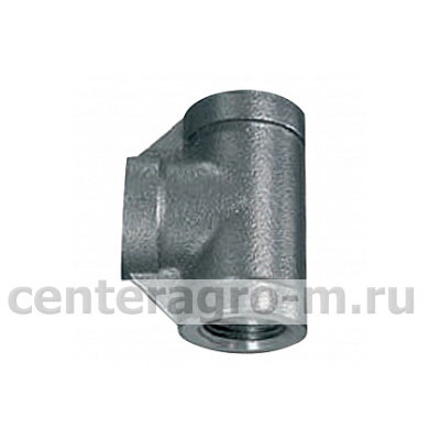 Соединение T-образное для труб, резьба внутренняя 1/2“-1/2“-1/2“