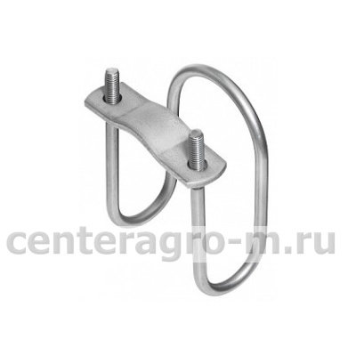 Хомут М8 80 х 35 мм с пластиной